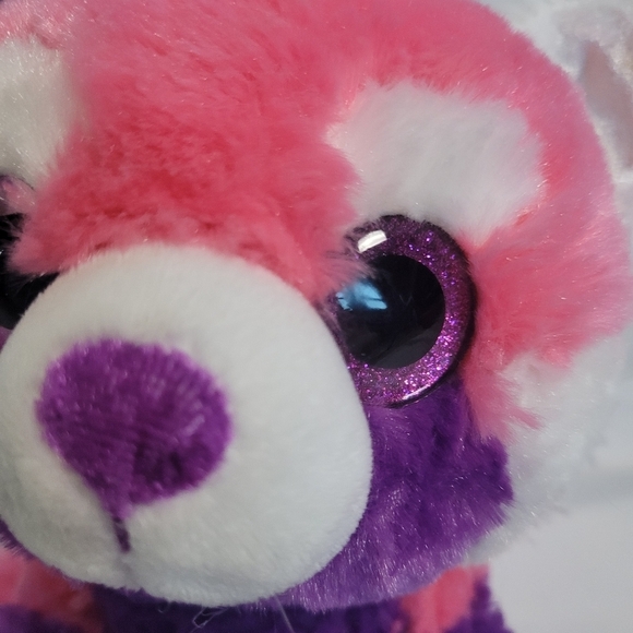 Wild Republic Sweet & Sassy Pink/Purple Red Panda Plush Stuffed Animal Toy - Picture 2 of 11